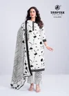 Aaliza Black & White Vol 4 By Deeptex Readymade Kurti Pant With Dupatta